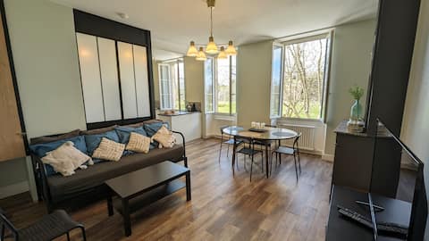 Elise's 2 bedroom apartment facing Citadel and market