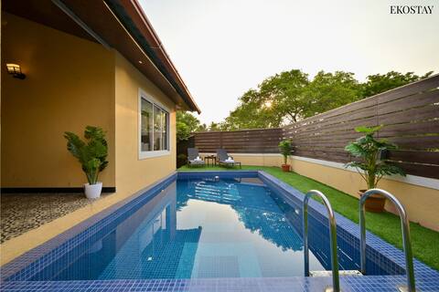 Charming Rustic 3BHK Villa with Pvt Pool |EKO STAY