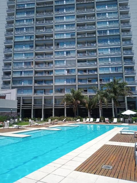 Entire apartment with heated pool, gym and spa