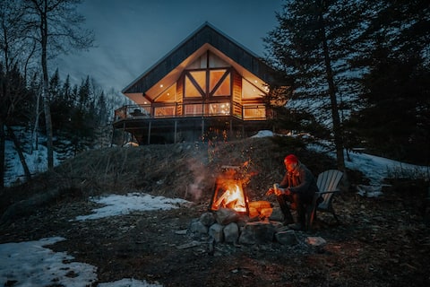 Chalet Le Nord-Est, Lanaudière, waterfront