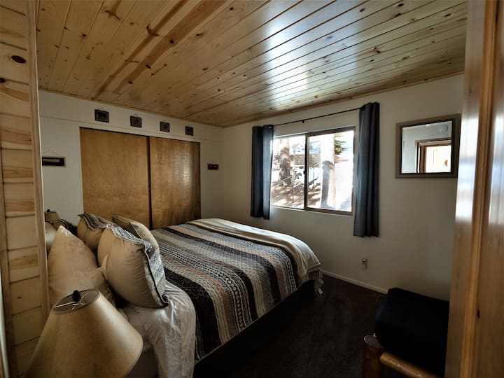 Bedroom #2: Upstairs. King size bed. Large closet. Window overlooking the backyard.