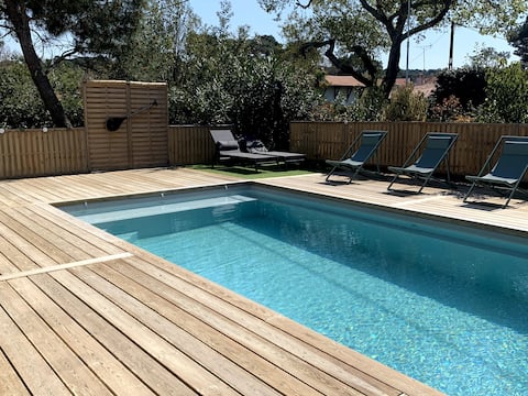 Set of 2 Villas – Pool – MOULLEAU Centre