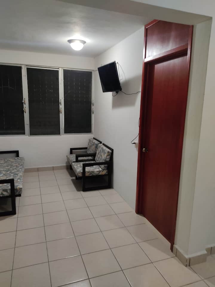 Departamento La Terraza, Céntrico, Wifi. - Bacalar