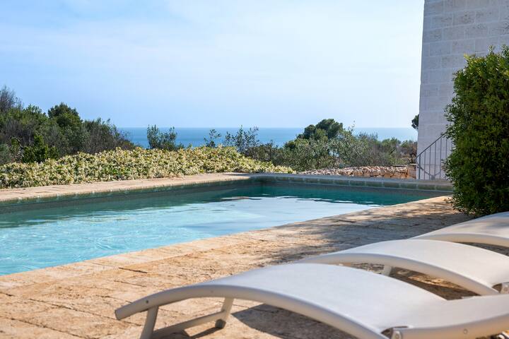 Trullo La Contessina, with pool and sea view gallery image 3