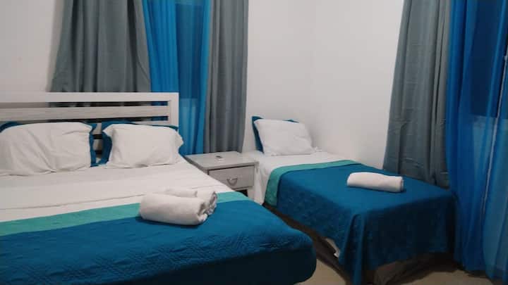 Tretia spálňa s dvojlôžkom a oddelenou posteľou