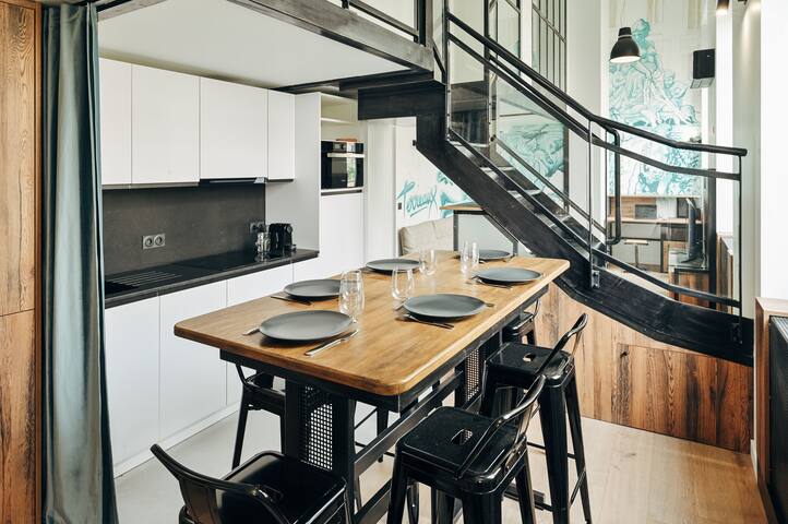 Lyon 6 Sully – T3 esprit Loft – Terreaux gallery image 2