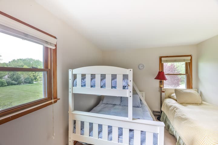 Bunkbed bedroom - air-conditioned during the summer months