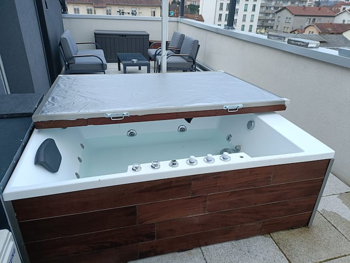 "Le Vintage Boxing" Toit Terrasse Et Jacuzzi - Lyon