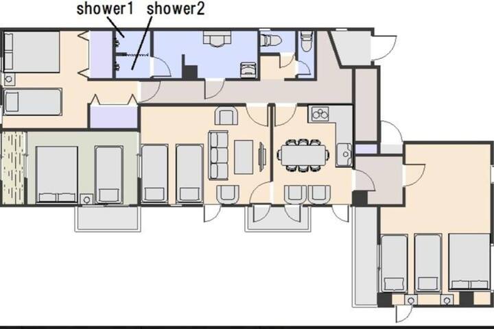 HI) 4BR/2 shower & 2 toilet/Direct access Shinjuku gallery image 5