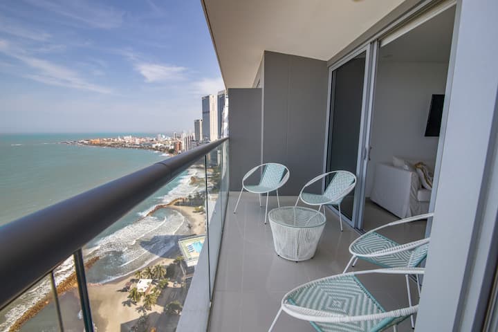 Morros Citybeachfront 2 Br Condo In 26th Floor - Cartagena, Kolumbien