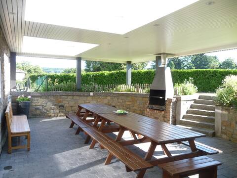 "familiegite"  with covered terrace and sauna