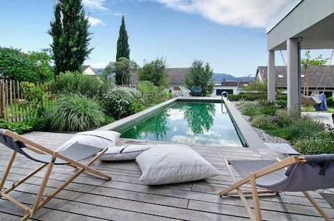 LakeZeichen No26  Sauna,terrace & nature pool