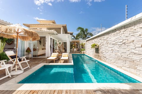 CASA BLANC BÚZIOS COM DECOR BOHO CHIC