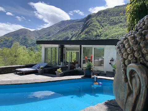 Nature lovers! Tropical with a waterfall view
