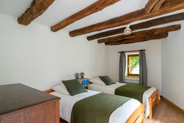 Kamer eenpersoonsbedden Chez Mimi