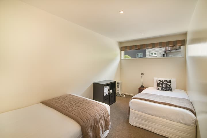 Our bedroom 1 with 2 king single beds which can be pushed together upon request. 