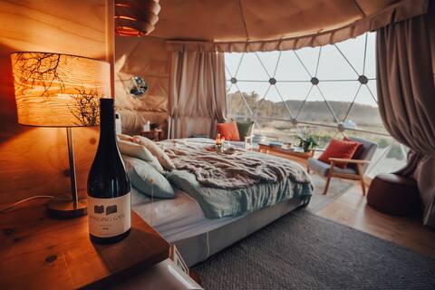 Sauvignon Glampers Dome - Domescapes in the Vines, a relaxing vineyard escape