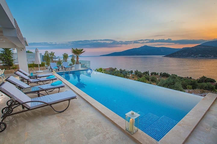 Villa Setara Is A Rare Beach Front Property Located In Kalkan - Kalkan