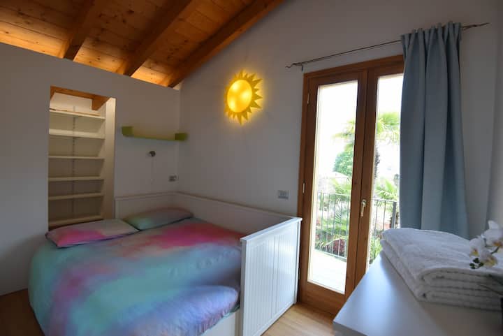 dvojlôžková spálňa na prvom poschodí