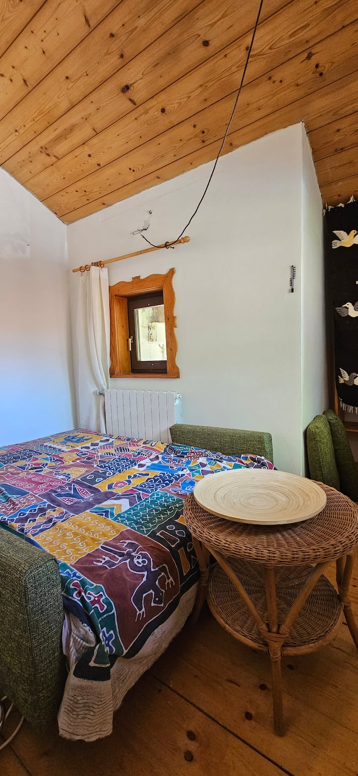 Malá spálňa/pracovňa vedľa kuchyne 1. 
Tu môžete spať alebo pracovať. Tu: Funkcia spánku