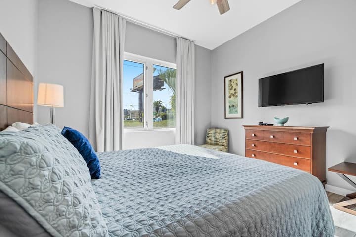 Second Guest Bedroom with Large flat screen TV for those that want to relax in their own suite.