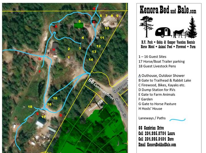 Site 08 Campsite Small Urban Farm Kenora Campsites For Rent In Kenora Ontario Canada