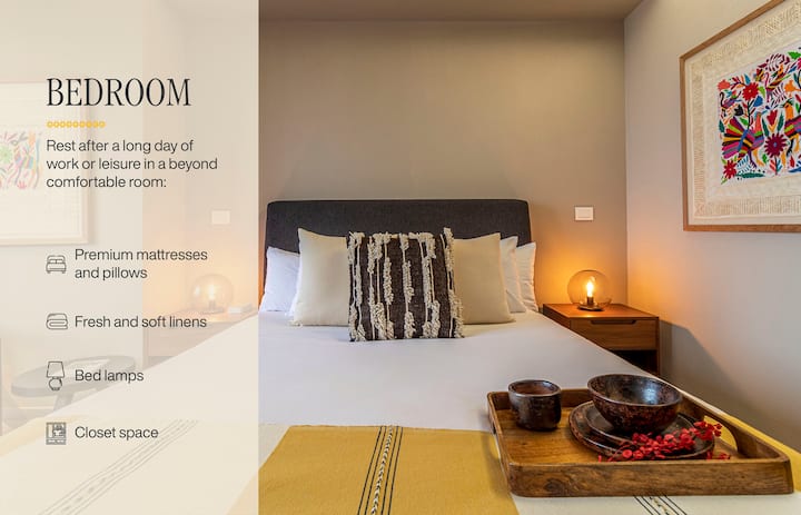 Gli arredi, gli arredi e i servizi possono variare leggermente.
