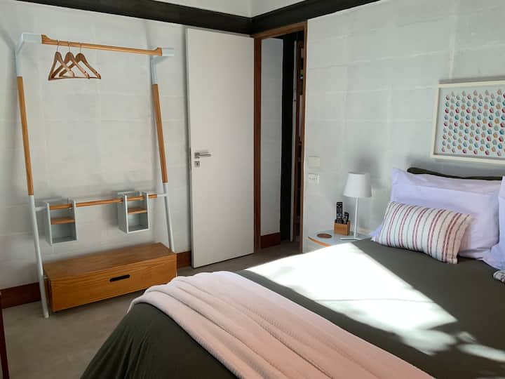 Habitación principal, ropa de cama de invierno.