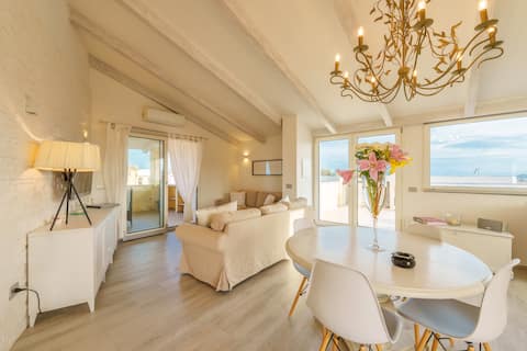 [Golfo Aranci]Sea View Penthouse with A/C+terraces