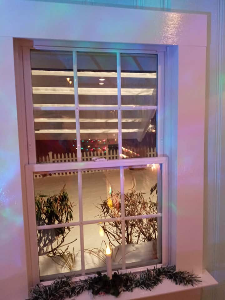 Iluminación exterior por la noche