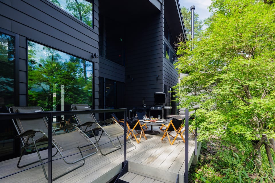 A dark-timber architect chalet in Hakuba, Hakuba, Nagano, Japan, photo 9 of 10