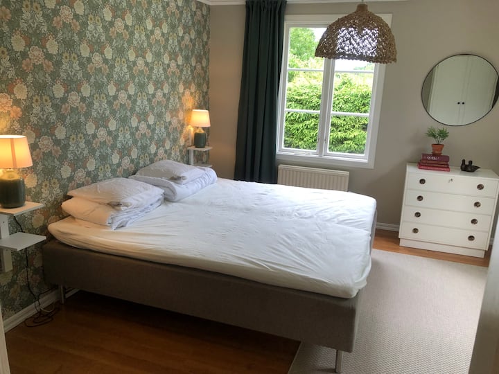 Newly renovated bedroom on the lower floor.