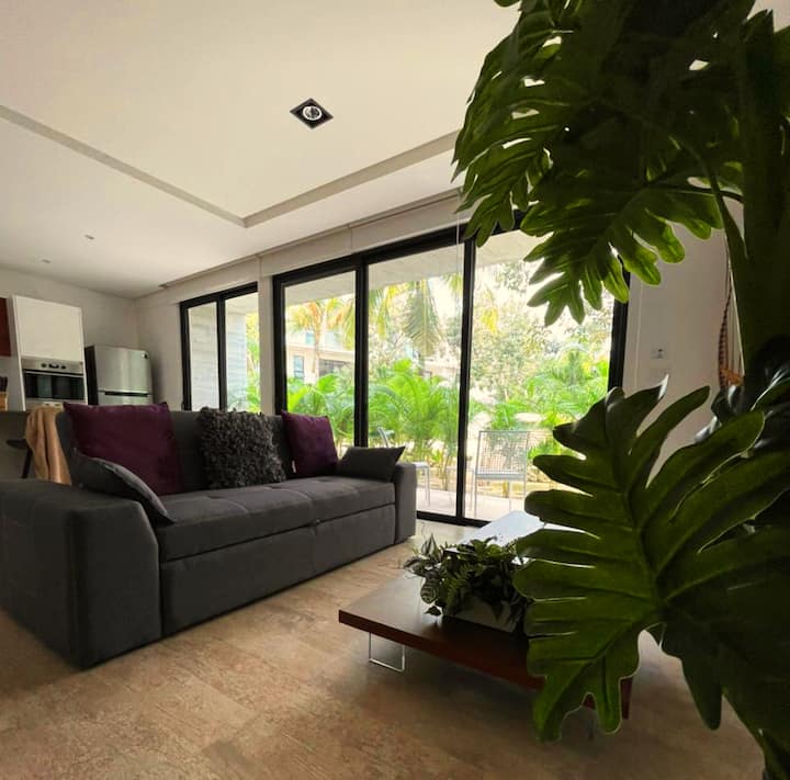 Panoramic 1-br Condo | Garden, 360º Roof Pool, Gym - Tulum