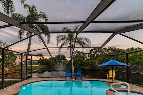 Sparkling Modern Pool Home with Guest Bungalow!