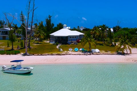 Newer Hope Town Beach House w docking, AC, sunsets