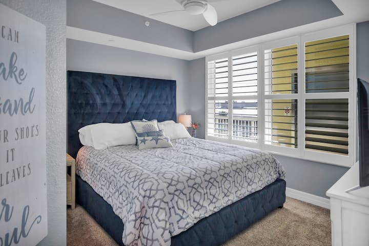 Bedroom 2 has a comfortable King Bed