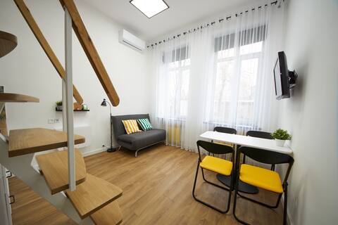 1 - Cozy two-level smart apartment