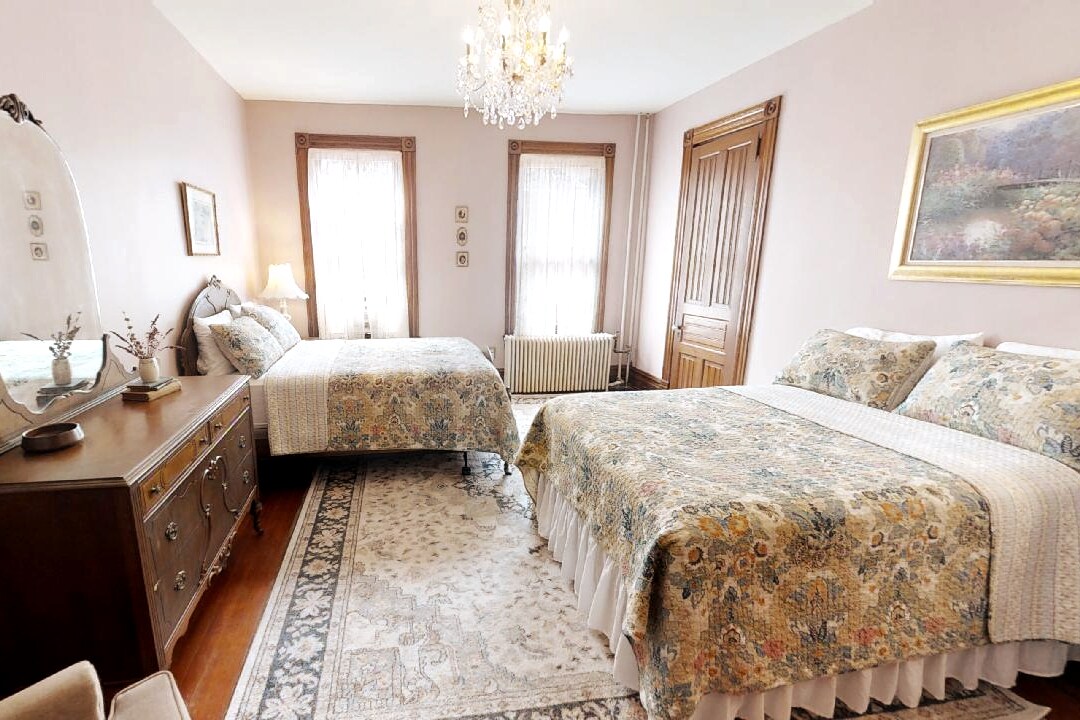 Pink Bedroom, with 2 full beds