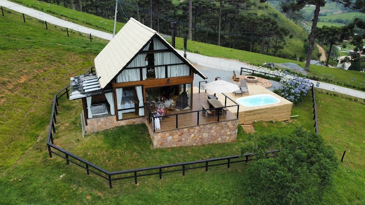 CASA DOS NOSSOS SONHOS NO SÍTIO - TOUR COMPLETO DA CABANA - DENTRO E FORA