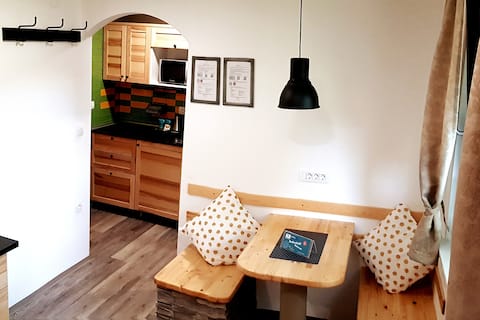 Top performing Airbnb: App. Helena studio apartment with queen bed in Podkoren