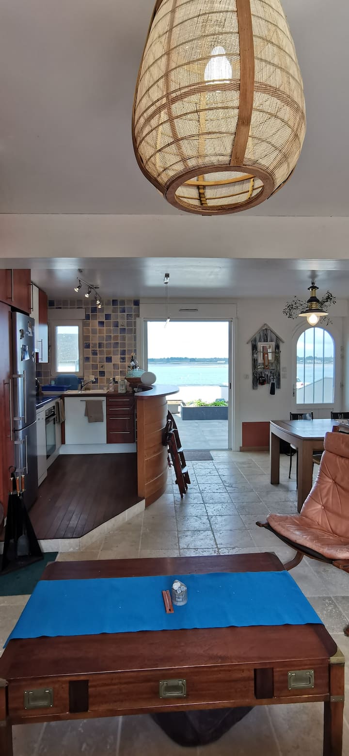 Maison De Pêcheur . Vue  Mer Et Port De Pénerf - Damgan