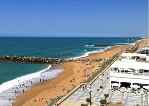 Airbnb performant: Sables d'Or Beach 400 m away: The sweetness of life! à Anglet