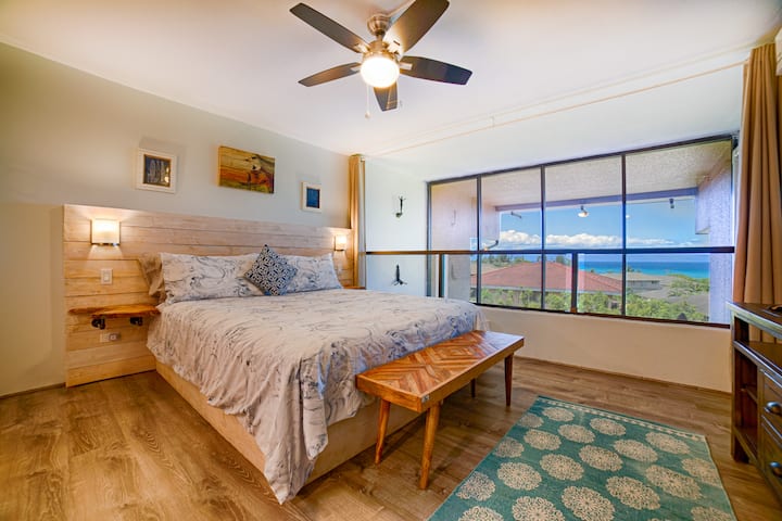 波浪客房：床上即可欣赏宽敞的海景