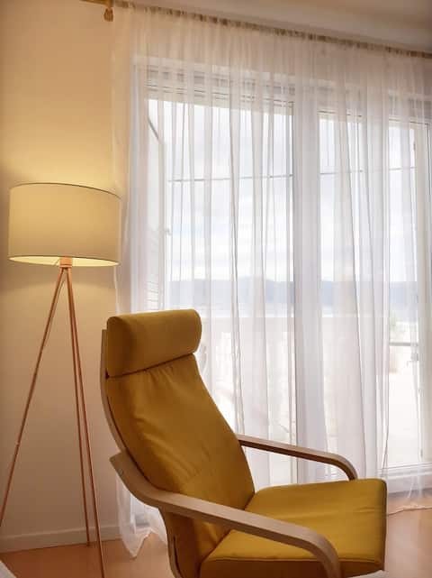 Popular Airbnb listing: Sea View Duplex with Large Terrace -ViDa A1 in Grad Trogir