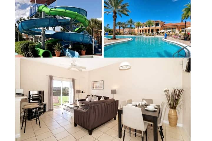 Water Slldes! 4br Lakefront Regal Oaks Resort Home - Celebration, FL