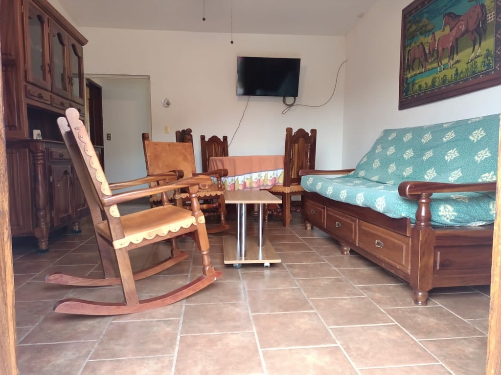 客厅配有双人沙发床沙发床