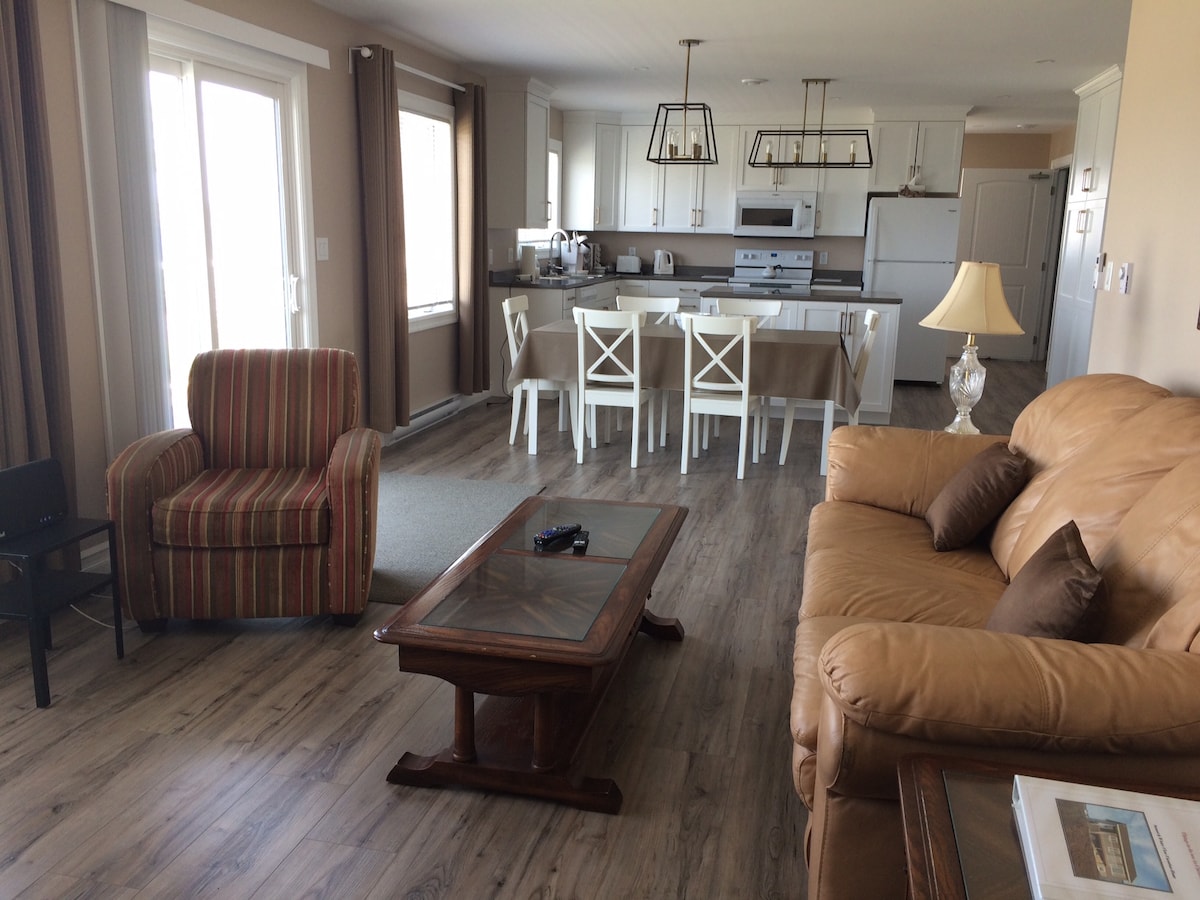 厨房、餐桌和客厅