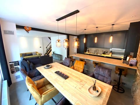 Luxurious holiday home in city center outdoor sauna