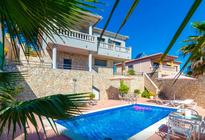 Villa Laura Lloret De Mar I Privater Pool - Caldes de Malavella