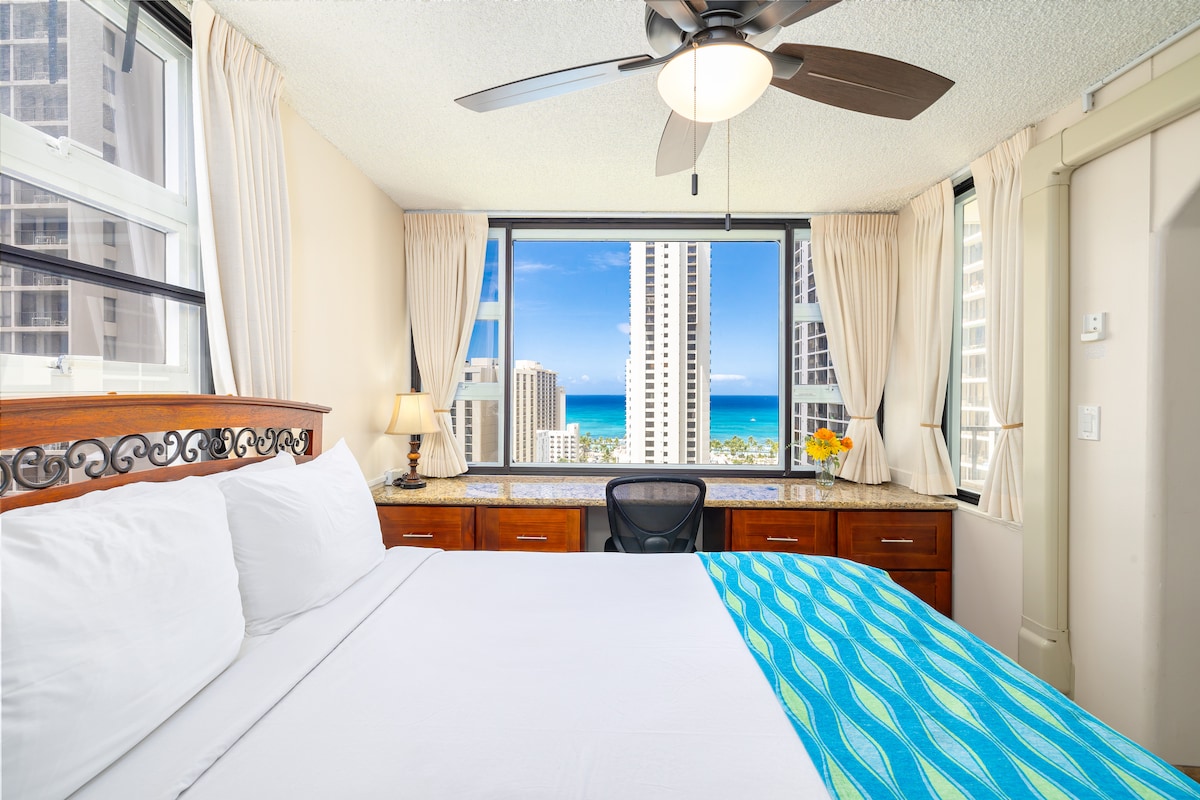 Tengeneza nafasi ya kazi yenye mwonekano mzuri wa bahari 